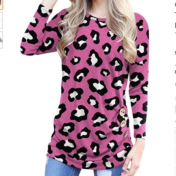 YIMCRO Tops - Long Sleeve Tunic Top w/Button Detail Sz S